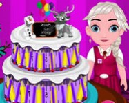 Baby Elsa back to school cake online sütős játék