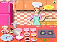 Barbie cooking Valentine blancmange ingyen játék