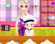Elsa and Rosy pancakes online sütős játék